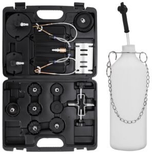 pneumatic air pressure bleeder tool kit brake bleeding garage workshop mechanics