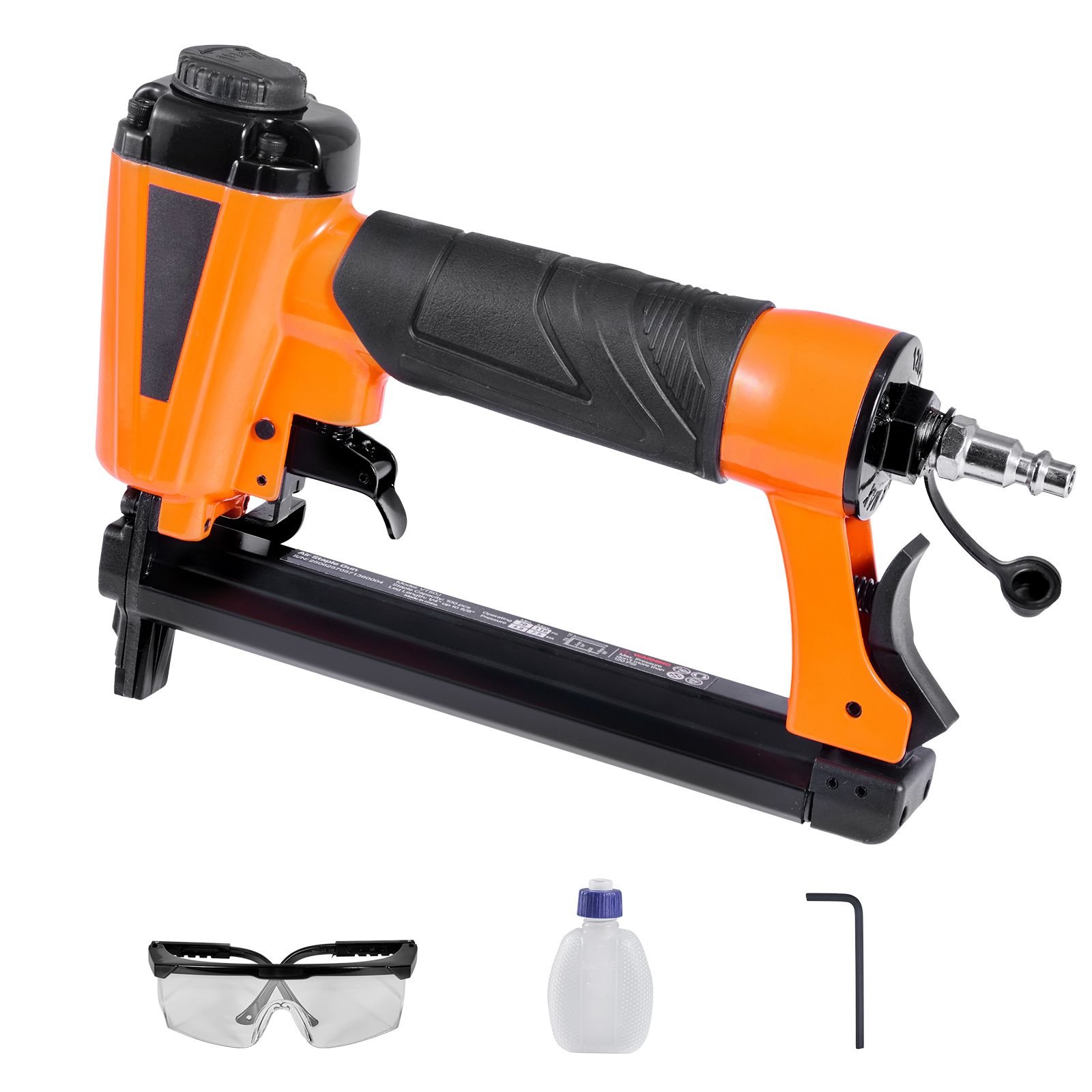 pneumatic staple gun, 20 gauge t50 pneumatic upholstery stapler for 7/16" crown 5/32" 5/8" length staples, 70 110 psi air staple gun for woodworking, upholstering, fabric, crafts, diy projects