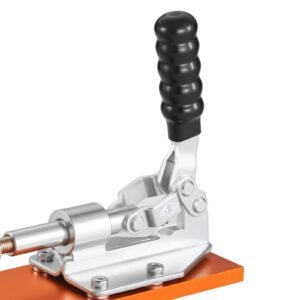 pocket hole jig kit, 1/2 to 1 1/2 in adjustable, jig pocket hole system with toolcase, c clamp, step drill, hex wrench, drill stop ring, square drive bit, reinforced metal frame, for woodworking