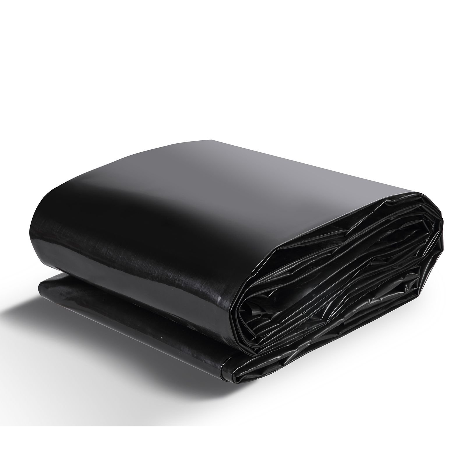 pond liner, 10 x 13 ft 20 mil thickness, pliable lldpe material pond skins, easy cutting underlayment for fish or koi ponds, water features, waterfall base , fountains, water gardens, black