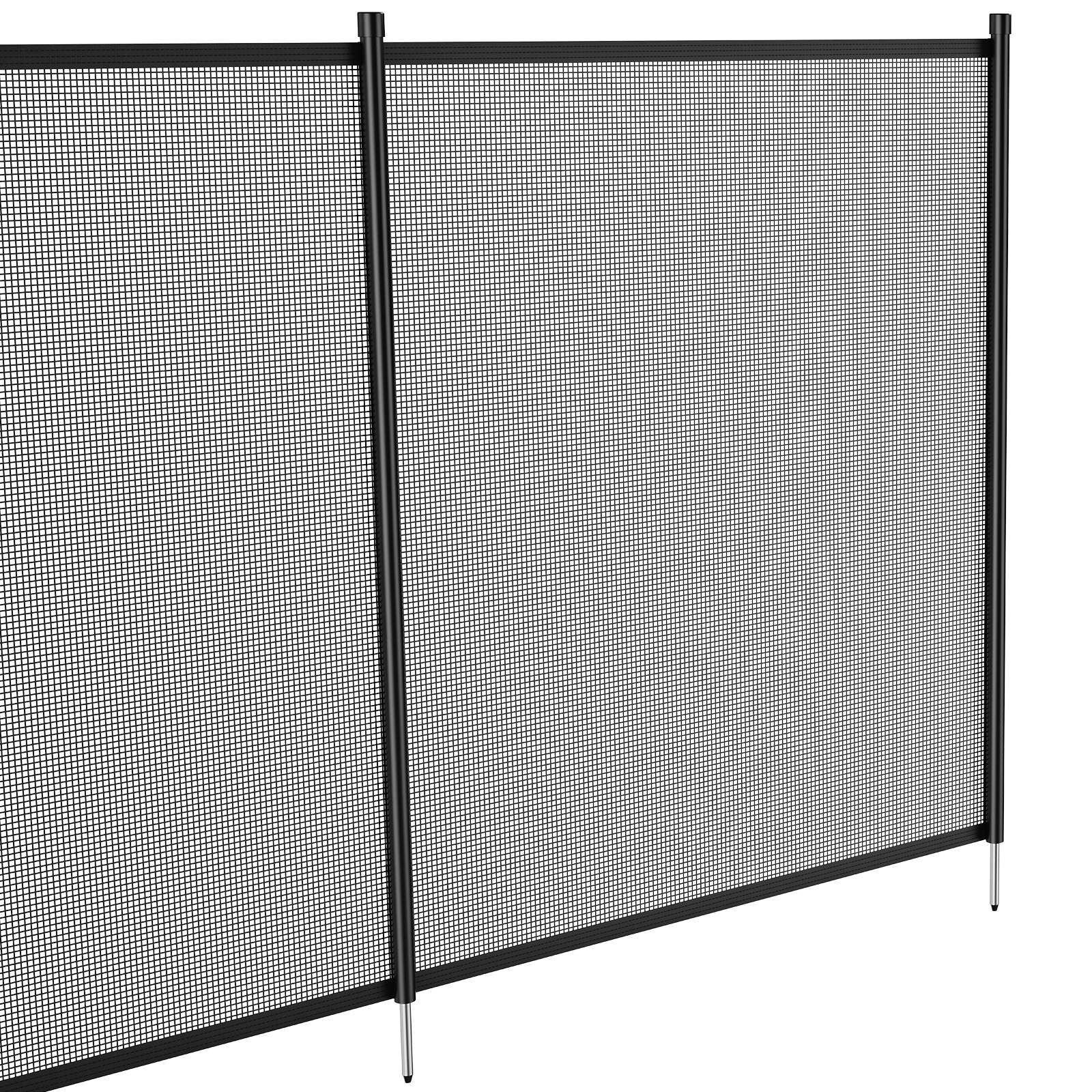 pool fence, 4 x 72 ft pool fences for inground pools, removable child safety pool fencing, easy diy installation swimming pool fence, 340gms teslin pvc pool fence mesh protects kids and pets