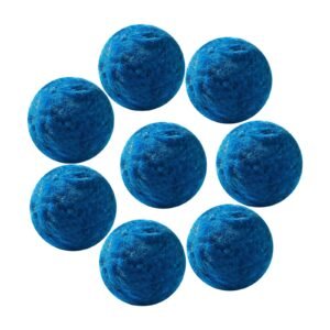 Pool Filter Balls for Sand Filter, 1.5 lbs, Filter Balls Replace Pool Filter Sand, Reusable Blue Polyester Fiber Filter Media with Wash Bag, for Swimming Pool Aquarium Tank Above Ground Pool