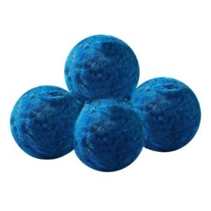 pool filter balls for sand filter, 4 lbs, filter balls replace pool filter sand, reusable blue polyester fiber filter media with wash bag, for swimming pool aquarium tank above ground pool
