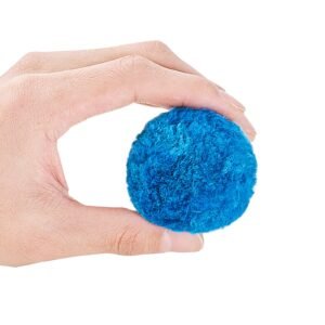 pool filter balls for sand filter, 4 lbs, filter balls replace pool filter sand, reusable blue polyester fiber filter media with wash bag, for swimming pool aquarium tank above ground pool
