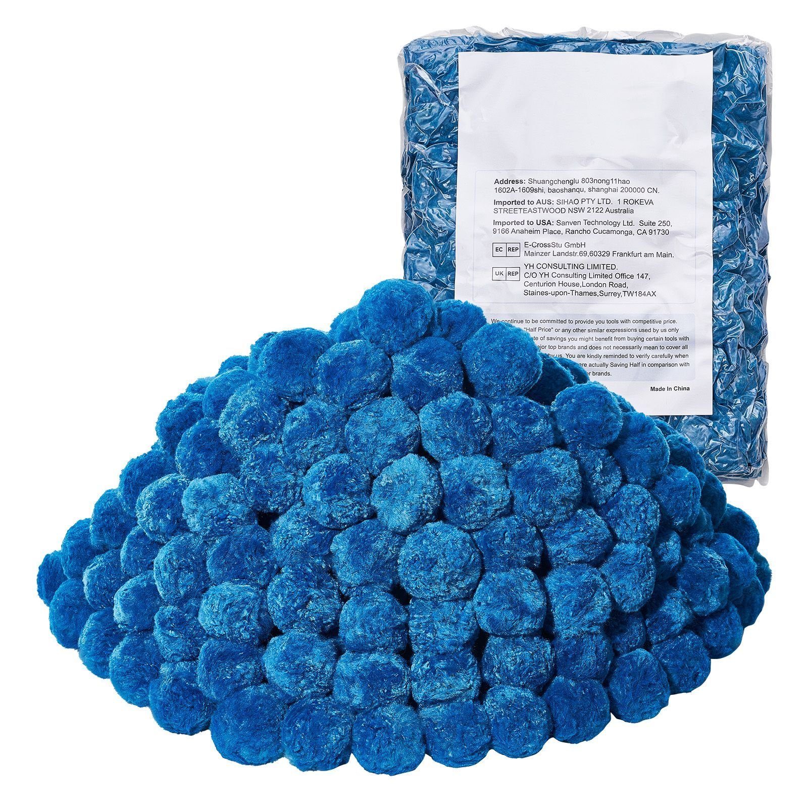 pool filter balls for sand filter, 4 lbs, filter balls replace pool filter sand, reusable blue polyester fiber filter media with wash bag, for swimming pool aquarium tank above ground pool