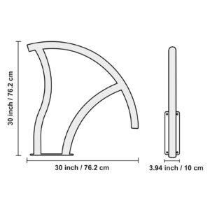 pool handrail, 2 pcs 30x30 in pool railing, stainless steel with base plate for indoor/outdoor pools,swimming pool safety railing for decks,rust proof grab bar w/ grip cover&accessories for spas