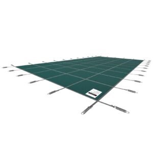 pool safety cover fits 14x26ft rectangle inground safety pool cover green mesh solid pool safety cover for swimming pool winter safety cover