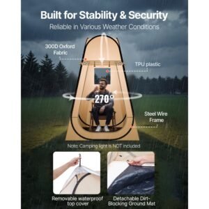 pop up sports tent, 47x47 in clear bubble tent for 1 person, waterproof outdoor pod with floor mat & top cover, garden igloo dome tents camping shelter for events fishing cheering