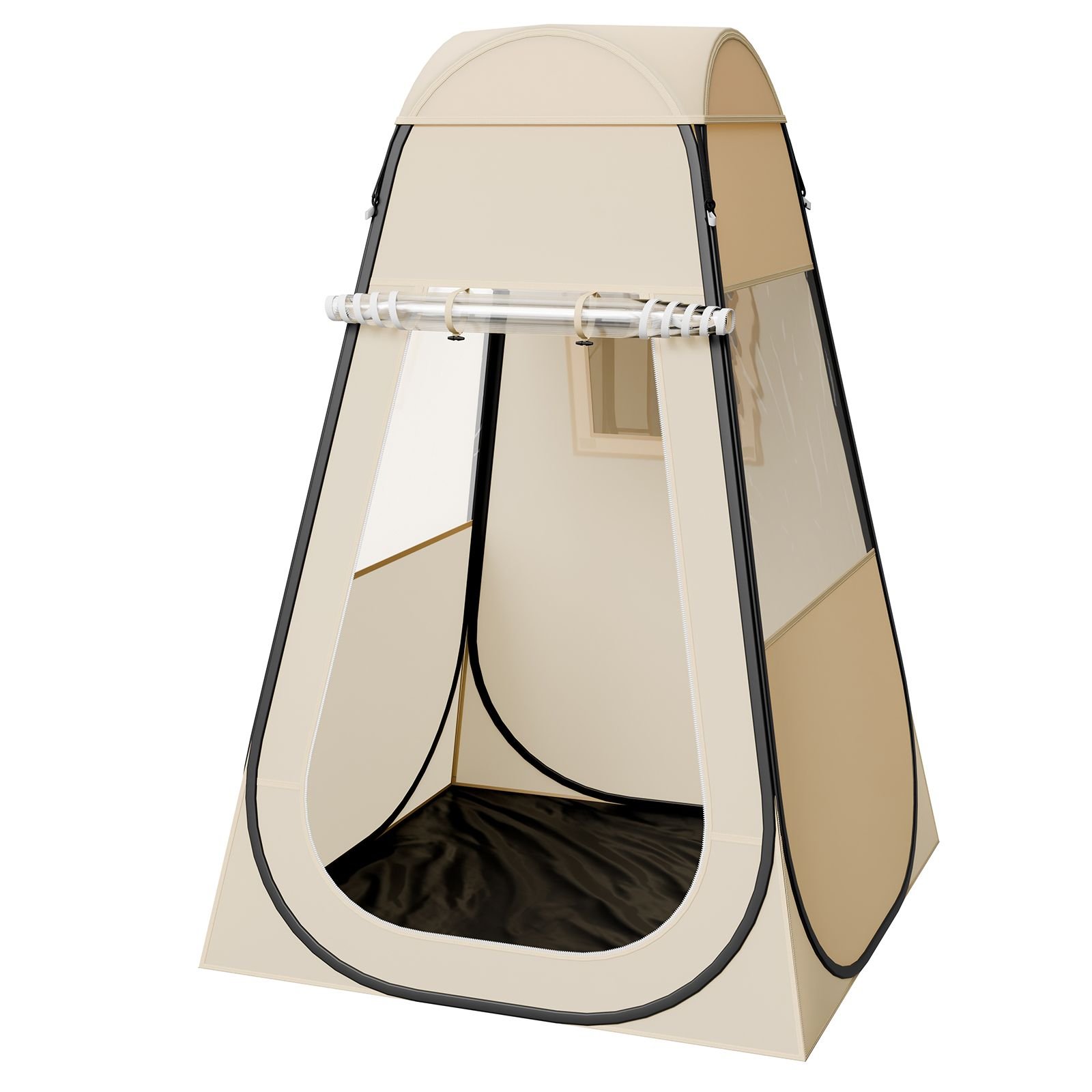 pop up sports tent, 47x47 in clear bubble tent for 1 person, waterproof outdoor pod with floor mat & top cover, garden igloo dome tents camping shelter for events fishing cheering