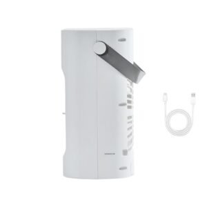 Portable Air Conditioner, 4-in-1 Evaporative Air Cooler, 3-Speed Mini Air Conditioner with 0-7H Smart Timer, 700ml Water Tank, 7-Color Light, Personal Mini Desk AC Fan for Bedroom Office Room