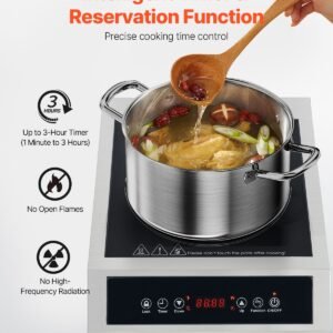 portable commercial induction cooktop 3500w countertop burner 11 temp levels