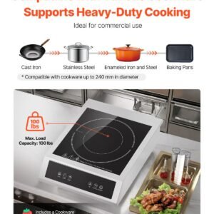 portable commercial induction cooktop 3500w countertop burner 11 temp levels