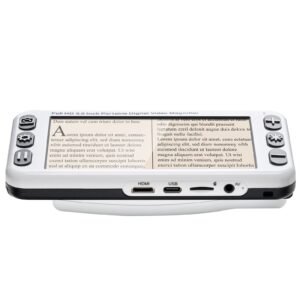 Portable Digital Magnifier, 5-inch HD Electronic Video Magnifier for Low Version, 2X - 48X Electronic Reading Aid with 13MP Near & Far Dual Lens, 26 Color Mode, AV/HDMI Output & Foldable Handle