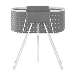 portable dog bathtub, elevated & foldable space saving pet shower station with efficient drainage, bathing tub for washing & grooming small and medium size dogs and cats indoor & outdoor, grey