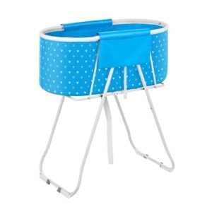 portable dog bathtub, elevated & foldable space saving pet shower station with quick drainage, bathing tub for washing & grooming small and medium size dogs and cats indoor & outdoor, light blue