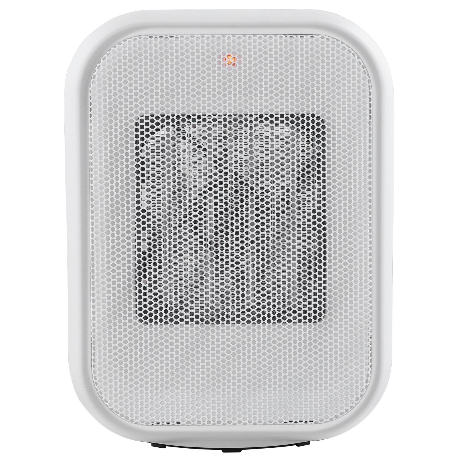portable electric space heater with thermostat, 1000w/1500w 2 level adjustable quiet ceramic heater fan, 9 in tip over shutdown flame retardant pp small heaters for office room desk indoor use
