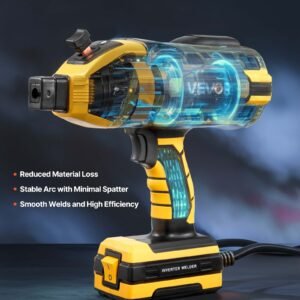 portable handheld welding machine, 20 120a portable arc welder with 5 level current adjustment & igbt inverter, 110v handheld stick welder with hot start function fit for 1/16" 1/8" welding rods