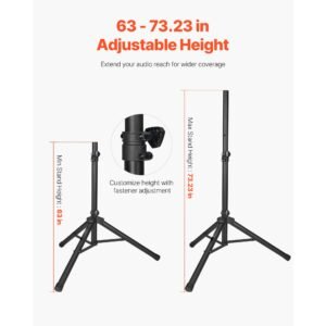 portable pa system, 2000w (pmpo) powered, sound system set with 3 channel mixer, dual speakers, wireless bluetooth, microphone, compact stands, usb & sd inputs, remote control, for djs events