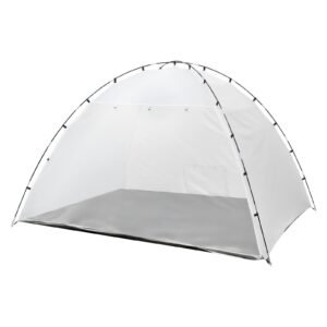Portable Paint Booth Tent, 115.35 x 90.55 x 74 inch Painting Tent Station, Spray Shelter with Built-in Floor & Mesh Screen, Large Space, Oxford Spray Painting Tents for Cupboard, Chairs, Tables