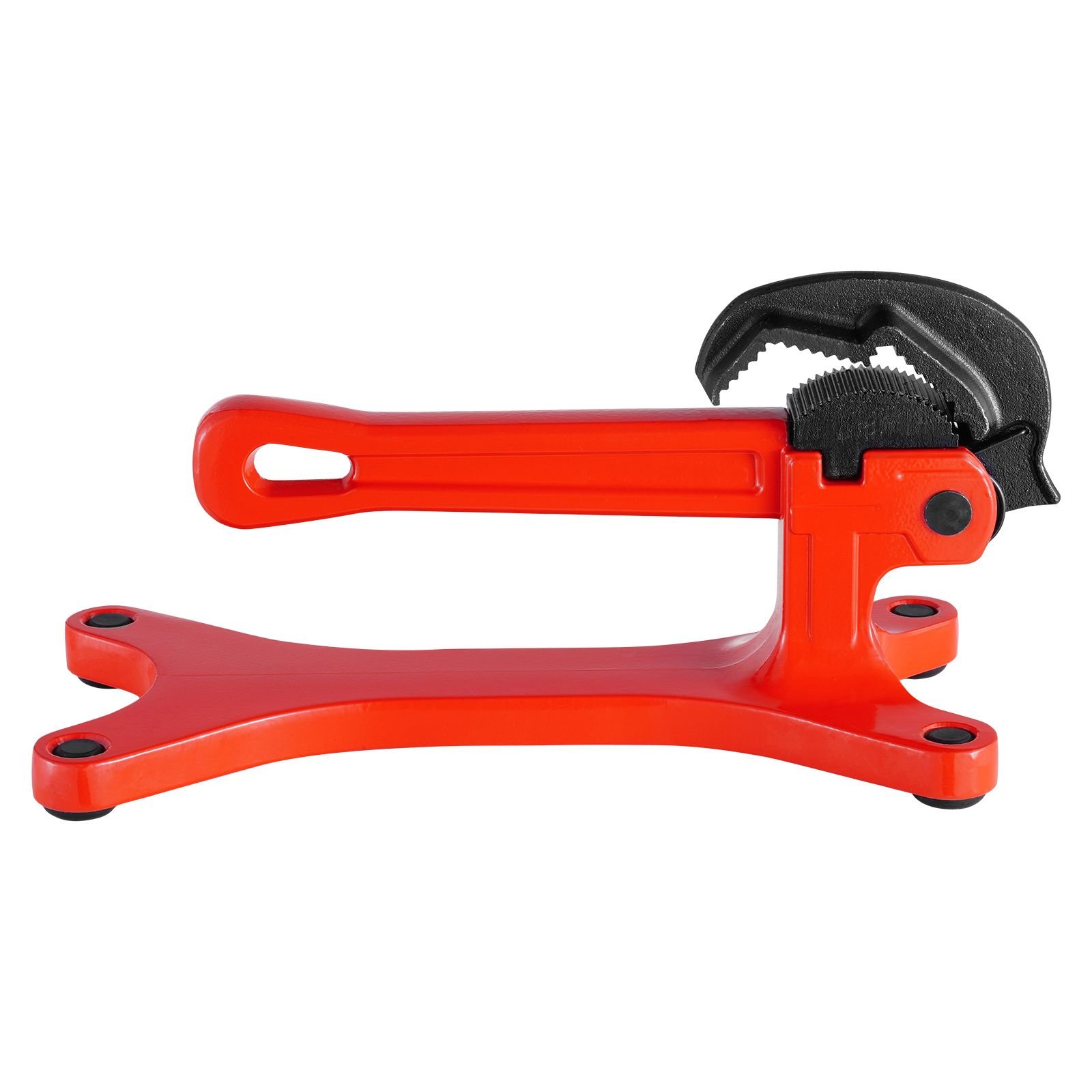 portable pipe vise, lightweight aluminum pipe vise with 1/8" to 1 1/2" clamping capacity, ideal for onsite plumbing installation, repair, and maintenance
