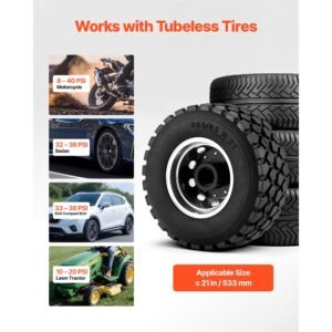 portable tire bead seater, 2.1 gal / 8 l air bead blaster, handheld tire inflator tool, 87 116 psi operating pressure, trigger seating inflator for car, compact suv, light truck, e bike, rv, atv