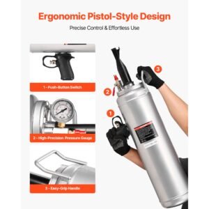 portable tire bead seater, 3.2 gal / 12 l air bead blaster, handheld tire inflator tool, 87 116 psi operating pressure, trigger seating inflator for compact suv, light truck, e bike, rv, atv