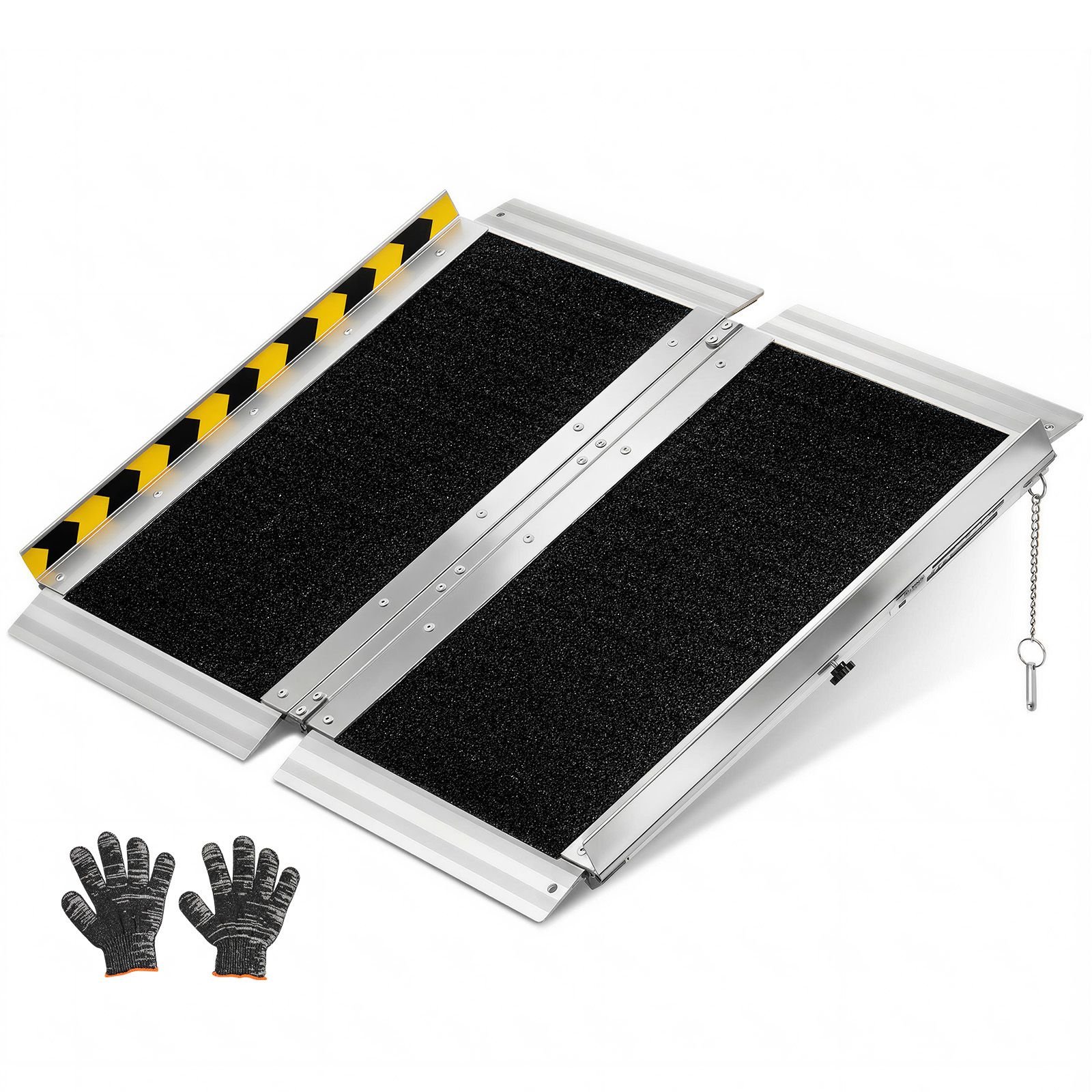 portable wheelchair ramp, 2ft, non slip aluminum folding handicap ramp for wheelchair, 800 lbs capacity, door threshold ramps for home steps, stairs, entry, threshold, doorways, scooter, curbs