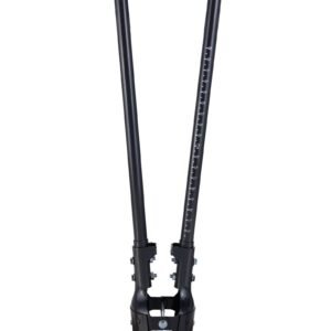 post hole digger, heavy duty post hole digger with carbon steel handle, manual hole digger with scale markings and metal blade, post hole digger tool for digging gardening outdoors, 57.5 inch