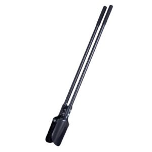 post hole digger, heavy duty post hole digger with carbon steel handle, manual hole digger with scale markings and metal blade, post hole digger tool for digging gardening outdoors, 57.5 inch