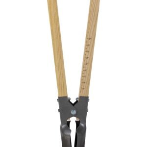 post hole digger, heavy duty post hole digger with wood handle, manual hole digger with scale markings and metal blade, post hole digger tool for digging yard work gardening outdoors, 57.5 inch