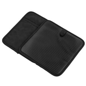 pot holders, heat resistant to 500 fahrenheit with ribbed soft anti slip silicone strips, 100% cotton 9.06 x 8.98 inch hot pads with 2 no marks hooks, washable pot trivets for barbeque, 2 pack