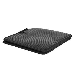 pot holders, heat resistant to 500 fahrenheit with ribbed soft anti slip silicone strips, 100% cotton 9.06 x 8.98 inch hot pads with 2 no marks hooks, washable pot trivets for barbeque, 2 pack