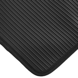 pot holders, heat resistant to 500 fahrenheit with ribbed soft anti slip silicone strips, 100% cotton 9.06 x 8.98 inch hot pads with 2 no marks hooks, washable pot trivets for barbeque, 2 pack