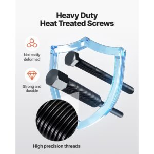 power steering pump pulley puller/installer tool set, compatible with ford, gm v6, and vw vehicles, pump pulley remover installer tools, for removing and installing power steering pump pulleys