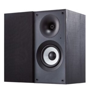 Powered Bookshelf Speakers, 25W x 2, Active Studio Monitor Speaker with 5.5 Inch Woofer, Bluetooth/RCA/Coaxial/Optical/USB/Subwoofer Connection, Wooden Enclosure, for Record Player Turntable PC