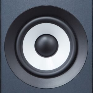 powered bookshelf speakers, 25w x 2, active studio monitor speaker with 5.5 inch woofer, bluetooth/rca/coaxial/optical/usb/subwoofer connection, wooden enclosure, for record player turntable pc