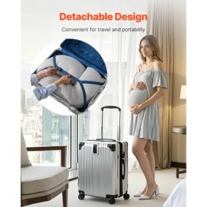 pregnancy pillows for side sleeping, l shaped maternity pillow for pregnant women, soft & breathable pregnancy body pillow with washable jersey cover for head neck belly leg support, light gray