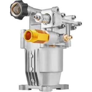pressure washer pump, 3/4" shaft horizontal, 3400 psi, 2.5 gpm, replacement power washer pumps kit, parts washer pump, compatible with honda, simpson, ryobi, briggs & stratton, subaru, craftsman