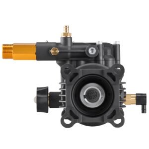 pressure washer pump, 3/4" shaft horizontal, 3500 psi, 2.5gpm, replacement power washer pumps kit with 5 nozzles, hardware and siphon tube, compatible with simpson, honda, troy bilt, generac