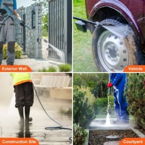 pressure washer pump, 3/4" shaft horizontal triplex plunger, 3700 psi, 2.5 gpm, replacement power washer pumps kit, parts washer pump, compatible with simpson morflex models 40224, 40225, 40226