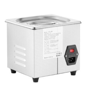 professional ultrasonic cleaner, 0.3 l ultrasonic jewelry cleaner with digital timer & heater, stainless steel industrial sonic cleaner 40khz for glasses, watches, rings, small parts