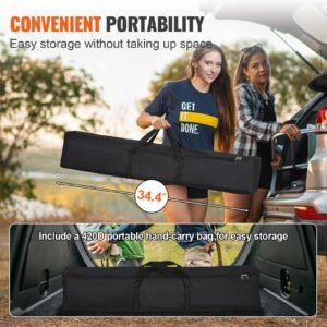 projector screen with stand, 150 inch 16:9 4k 1080 hd outdoor movie screen with stand, wrinkle free projection screen with tripods and carry bag, for home theater cinema backyard movie night