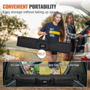 projector screen with stand 150inch portable movie screen 16:9 4k hd wide angle outdoor projector screen stand easy assembly with storage bag for home theater office outdoor use