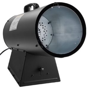 Propane Heater, 125000BTU Forced Air Propane Heater with Stepless Temp Settings & security Protection, Portable Garage/Shop Barrel Heater for Garages, Job Sites,Indoor/Outdoor