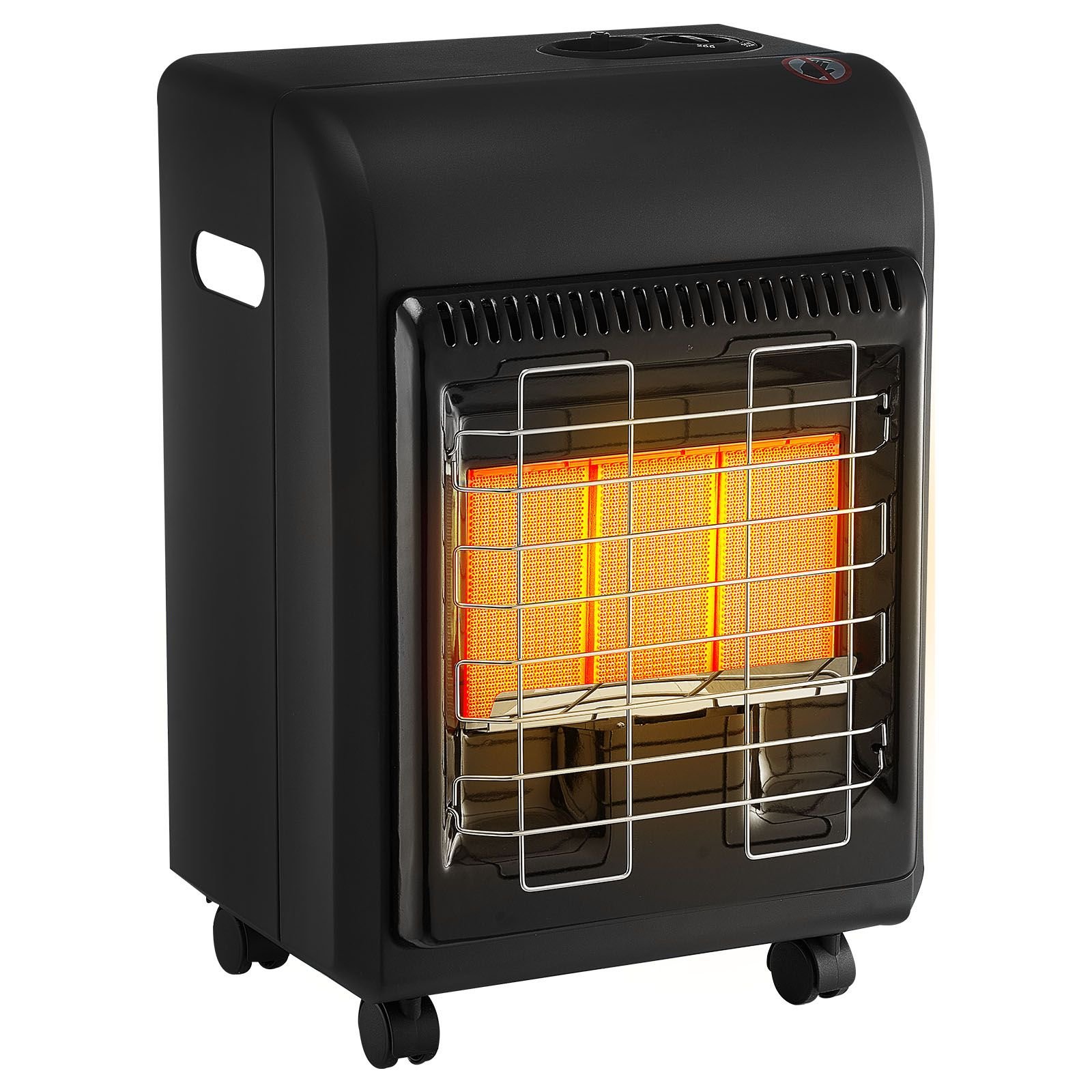 propane heater, 6000 to 18000 btu propane cabinet heater with 3 modes temp settings & tip over protection, garage radiator heat up to 450 sq.ft, for camping,garage, patio,indoor/outdoor