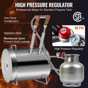 propane melting furnace kit, 12kg large capacity foundry home kilns,stainless steel smelter, blacksmithing forge with crucible an tongs kiln, for metal scrap recycle, gold copper silver casting