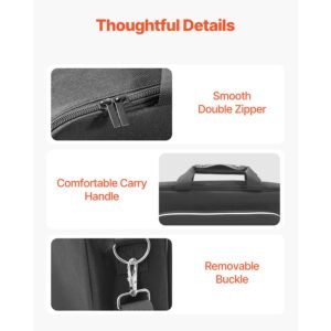 ps5 carrying case, travel bag for playstation 5 & ps5 slim waterproof nylon, soft interior lining & padded dividers for extra protection, spacious design with carry handle for storage, home