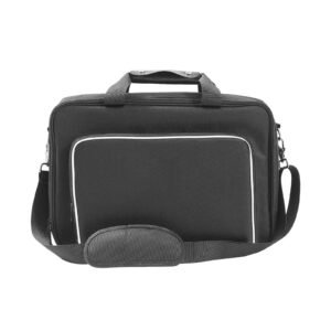 ps5 carrying case, travel bag for playstation 5 & ps5 slim waterproof nylon, soft interior lining & padded dividers for extra protection, spacious design with carry handle for storage, home