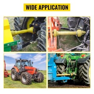 pto shaft, 1 3/8" pto drive shaft, 6 spline both ends pto driveline shaft, series 4 tractor pto shaft, 31.5" 41" brush hog pto shaft, yellow pto shaft with slip clutch for bush hog/finish mow