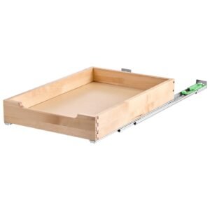 pull out cabinet organizer, 14"w x 21"d cabinet drawer, soft close slide out shelf, heavy duty sliding wood drawer, bottom and side assembly base cabinet organization for kitchen pantry bathroom